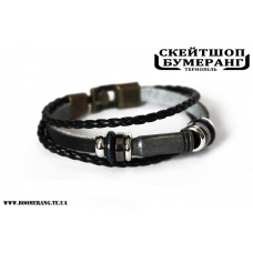 Браслет кожа Bullet Blk