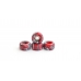 Колеса для фінгерборда з підшипниками Just Skate Swirl Red