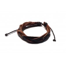 Браслет шкіра Braded Brn