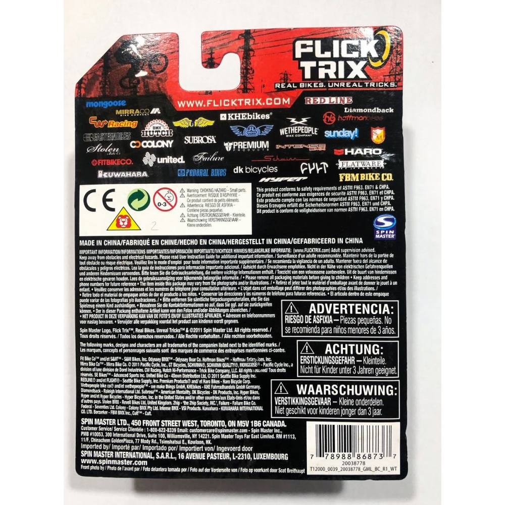 Фінгербайк Flick Trix GT Performer Wht