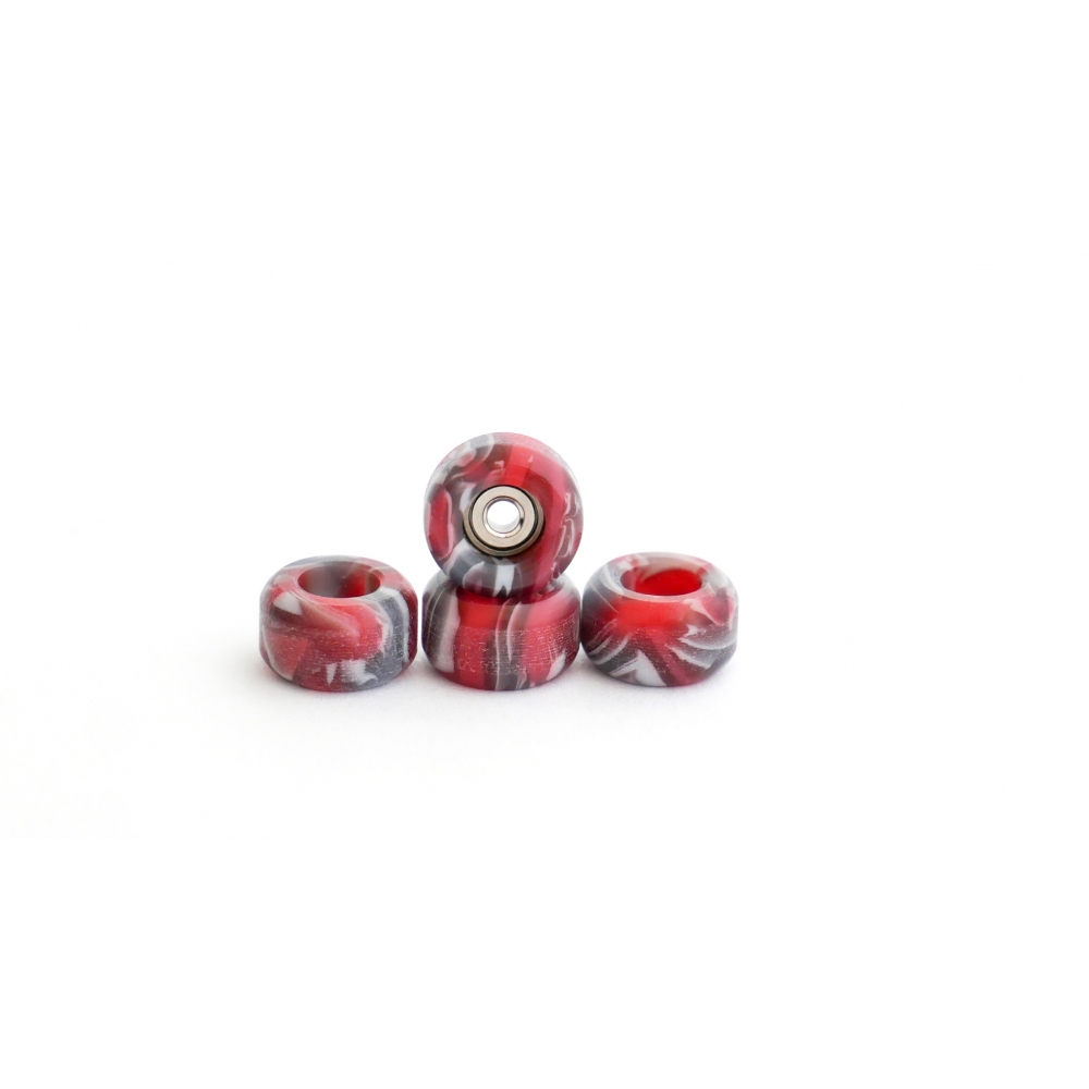 Колеса для фингерборда с подшипниками Just Skate Swirl Red