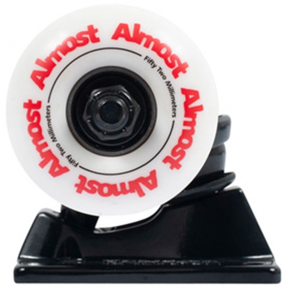 Подвески з колесами для скейта ALMOST COLOR WHEEL TRUCK & WHEEL COMBO Black 5.25