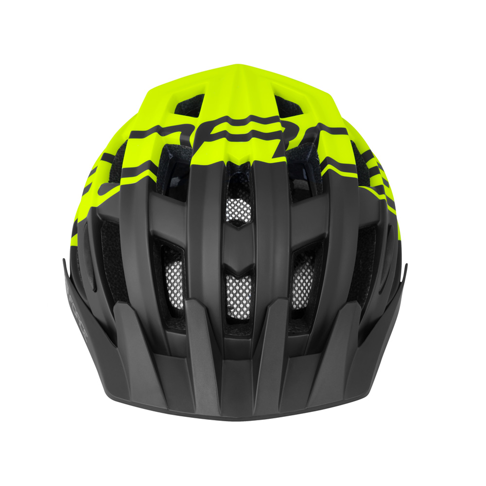 Велошлем FORCE Corella MTB черно-неоново-желтый L-XL