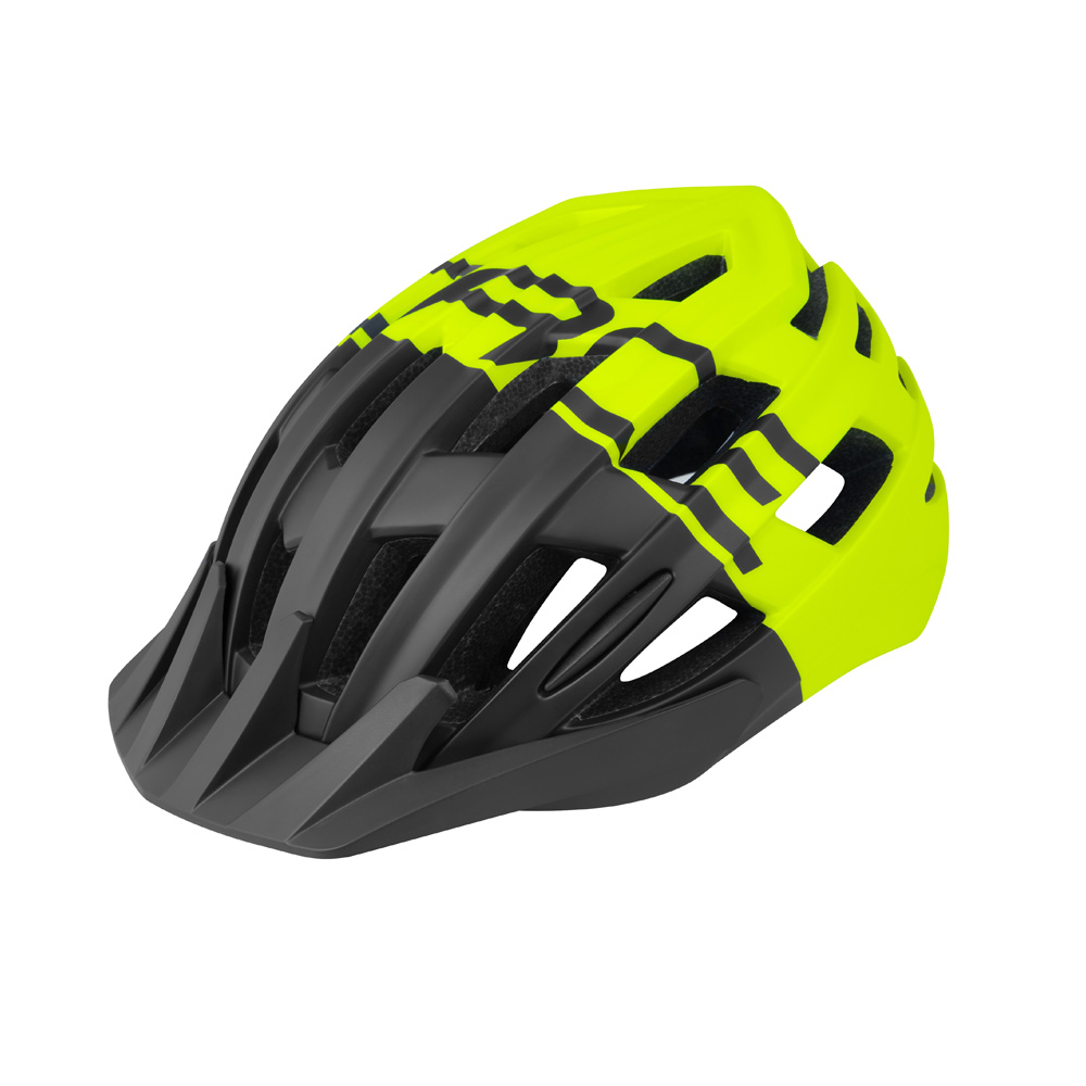 Велошлем FORCE Corella MTB черно-неоново-желтый L-XL