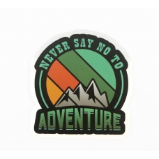 Стікер наклейка Never Say No To Adventure