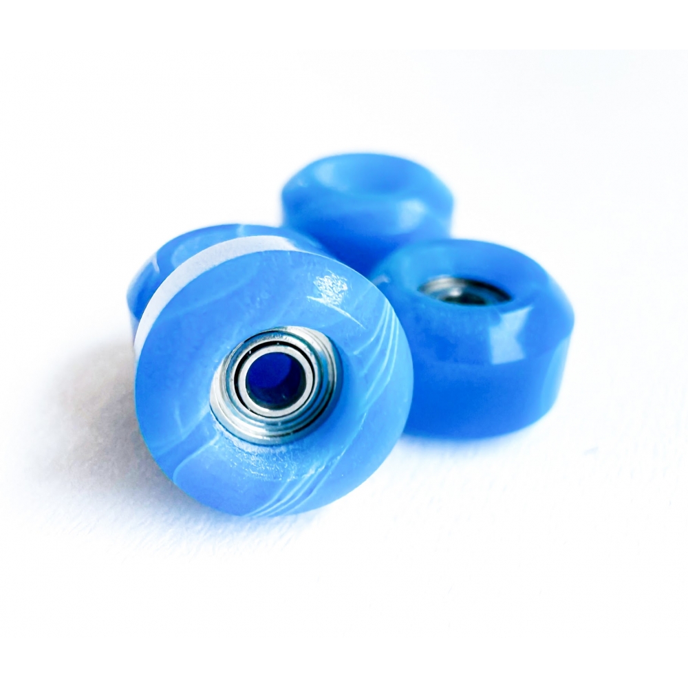 Колеса для фінгерборду Just Skate Premium 80D ABEC 7 Blue Swirl