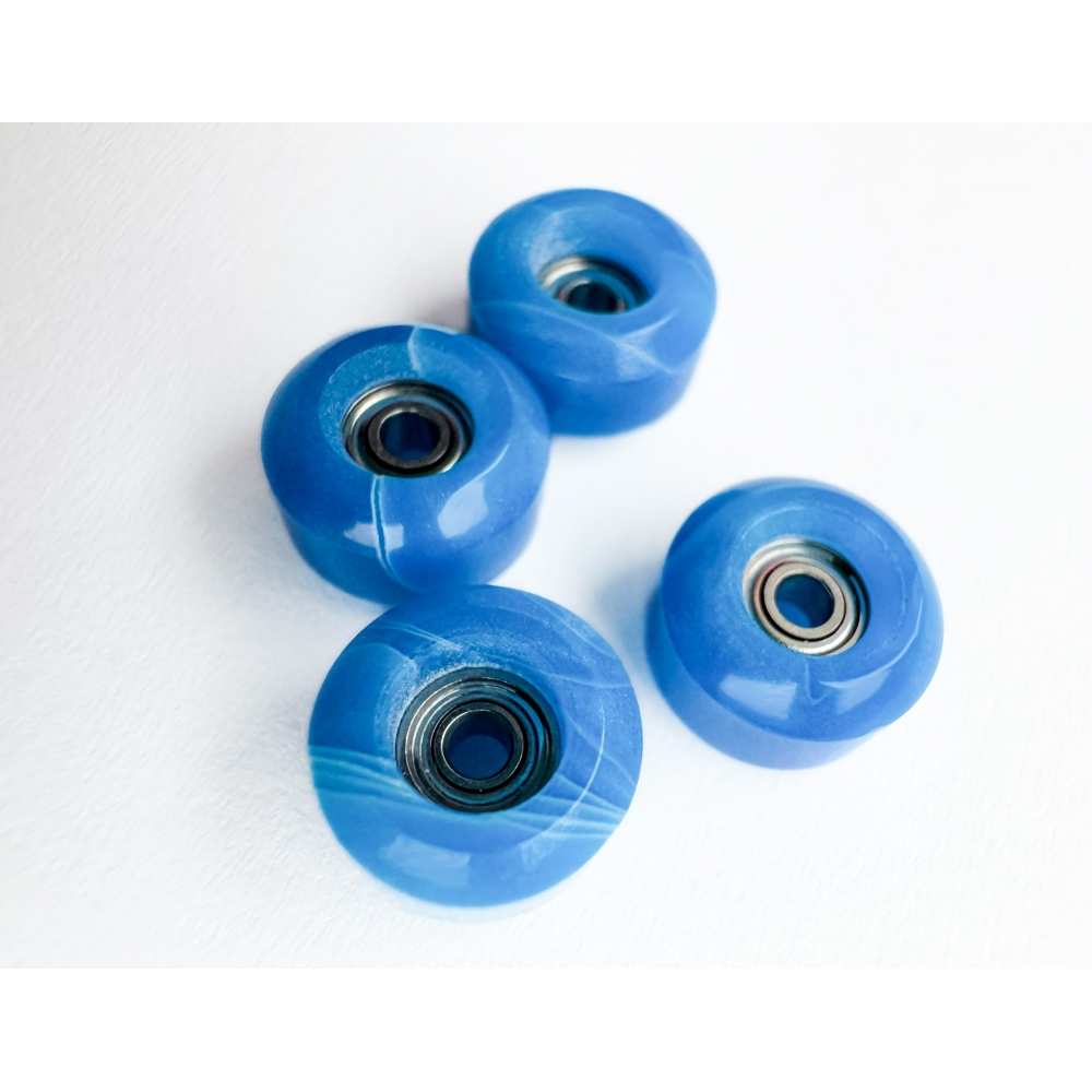Колеса для фінгерборду Just Skate Premium 80D ABEC 7 Blue Swirl