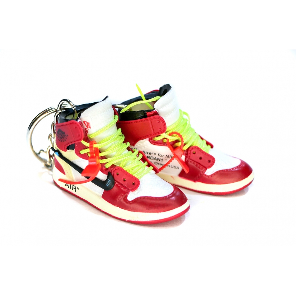 Мини обувь, фингер шузы, брелок Nike AIR Jordan EWD Off-White Red