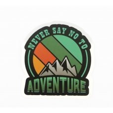 Стікер наклейка Never Say No To Adventure