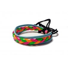 Браслет екошкіра Color Braid Blue