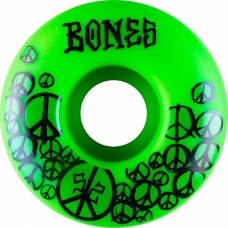 Колеса для скейта BONES WHEELS OG Formula Peace 52mm 100A Green