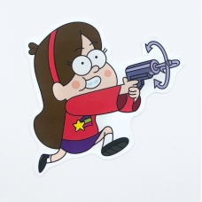 Стікер наклейка Gravity Falls Mabel Gun