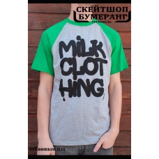 Футболка Milk Clothing Green Grey