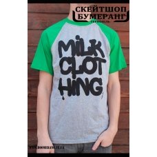 Футболка Milk Clothing Green Grey